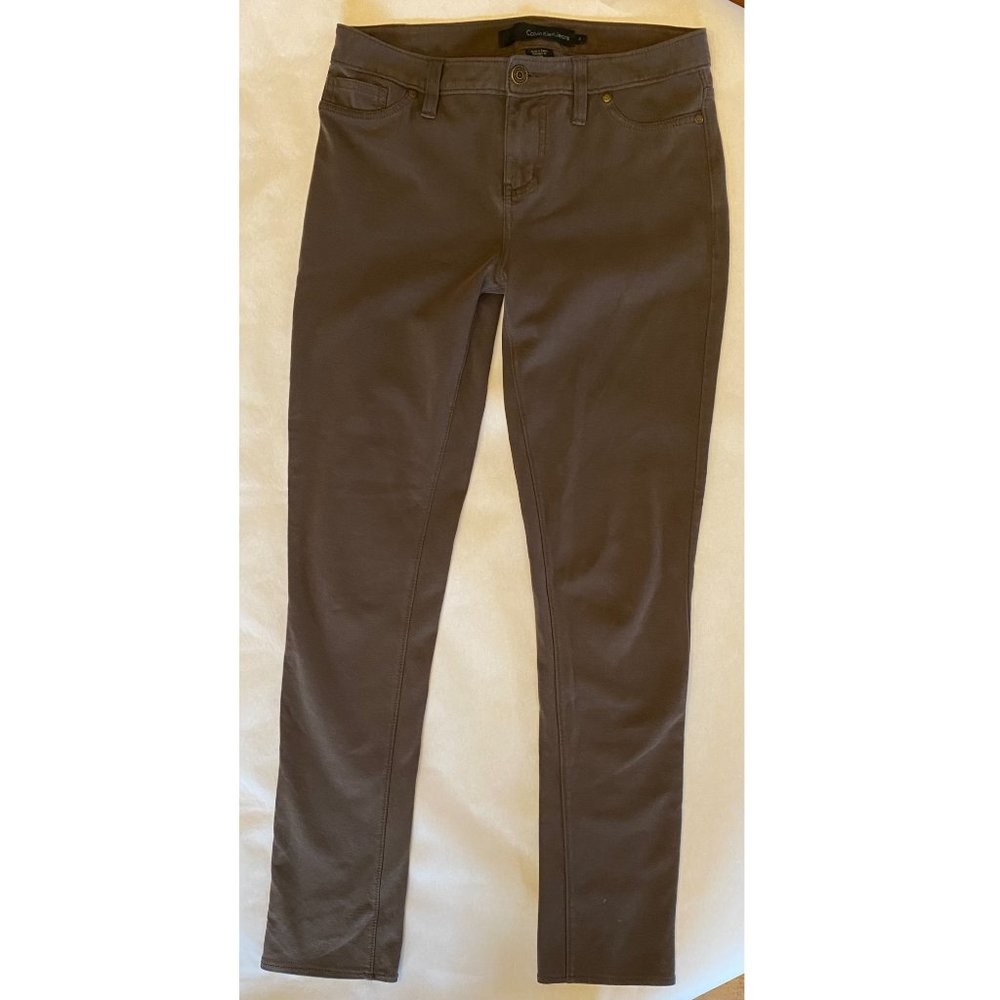 Calvin Klein Women's Stretch Pants Brown Size 4